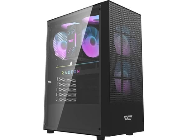Darkflash A290 computer case (black) + 3 fans