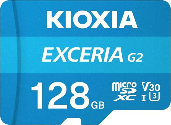 KIOXIA EXCERIA G2 - Flashminnekort - 128 GB - A1 / Video Class V30 / UHS-I U3 / Class10 - microSDXC UHS-I U3