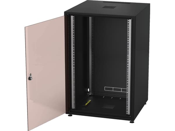 RACK-18GD/SW Metalrack gulv 18U