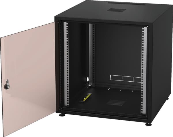 RACK-12GD/SW Metalrack gulv 12U
