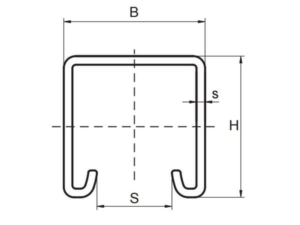 Walraven Galvaniserad fästskena BIS RAPIDSTRUT 41x41x2,5 2m med perforering - 6505245