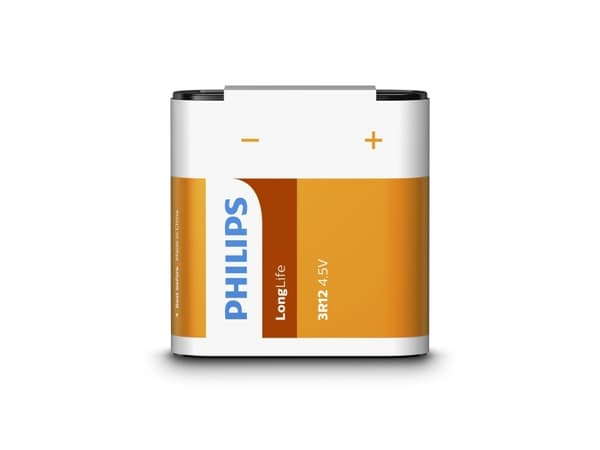 Philips LongLife Batteri 3R12L1B/10, Oppladbart batteri, 4,5 V, Grønn, Hvit, 100,8 g, 82 mm, 25 mm