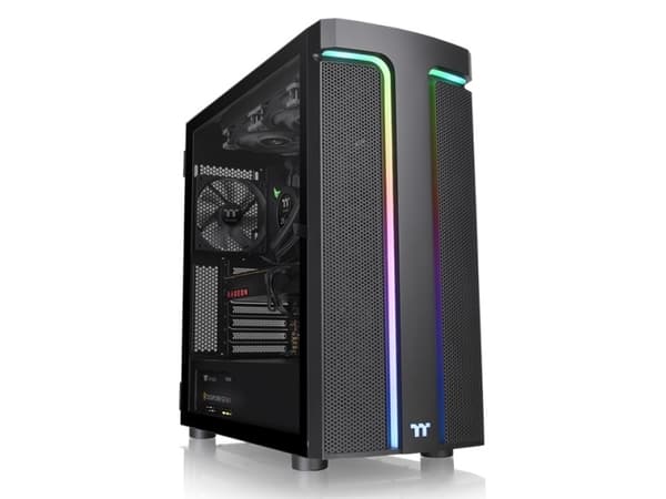 Thermaltake H Series H590 TG ARGB - Mid tower - utvidet ATX (E-ATX) - sidepanel med vindu (herdet glass) - ingen strømforsyning (PS/2) - svart - USB/