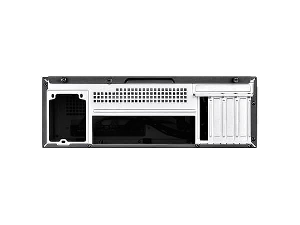 Silverstone MILO 11, Skrivbord, PC, Vit, micro ATX, Mini-ITX, Plast, Stål, 9 cm