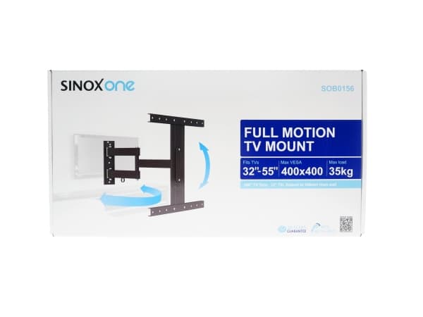 Sinox One - Konsol - justerbar arm - för LCD-display - svart - skärmstorlek: 32"-55" - väggmonterbar