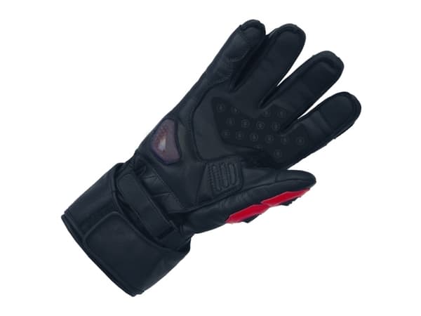 Glovii GDBL, Polyester, Ekte lær