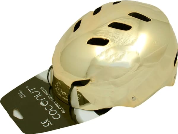 Coconut Glossy Helmets Sølv Cykelhjelm, Medium
