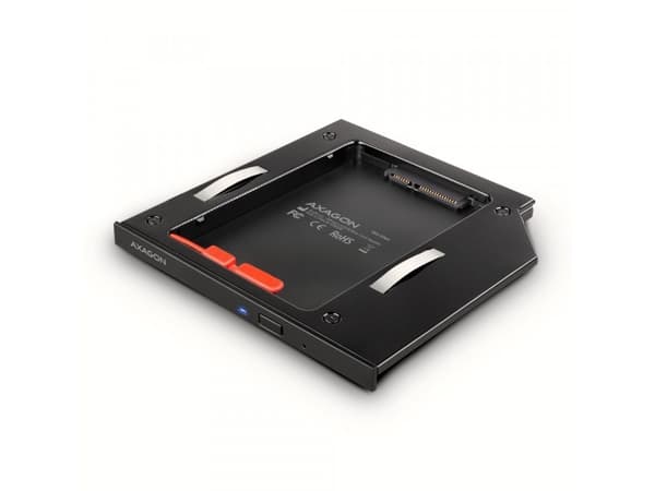 AXAGON RSS-CD09 6.35 cm (2.5 tommer)-harddiskkabinet 2.5 tommer SATA 6 Gb/s Sort