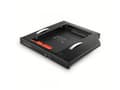Miniatyrbild 1 av 2: Axagon RSS-CD12 2.5 SSD/HDD caddy into DVD slot 12.7 mm LED ALU interface cards/adapter Internal SATA