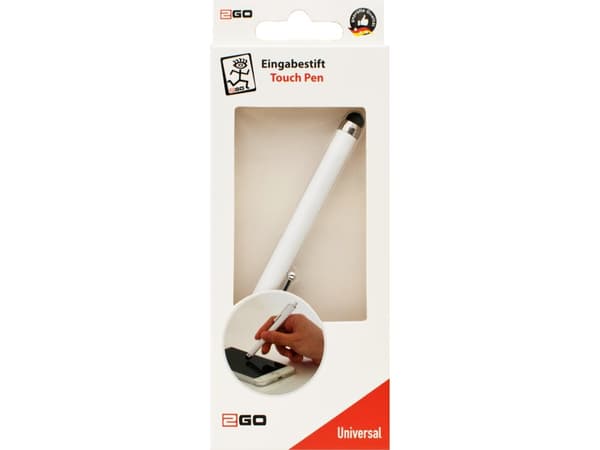 2GO 795921, Universal, Universal, Vit, Kapacitiv, Svart, 1 styck