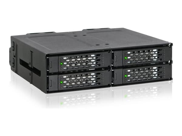 ICY Dock ToughArmor MB699VP-B V3 - Oppbevaringsenhetshus - 2,5" - PCIe 4.0 - U.2, U.3 - svart