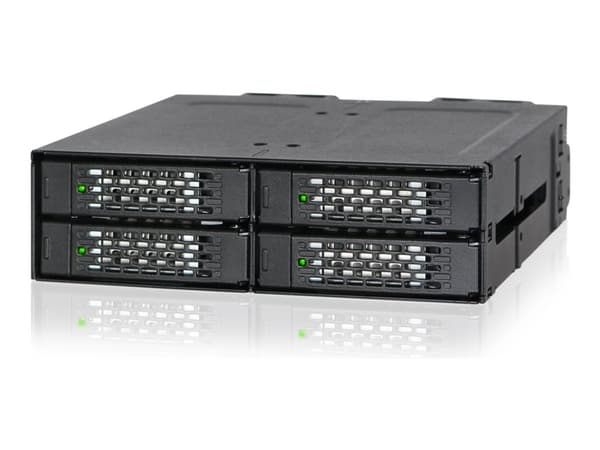 ICY Dock ToughArmor MB699VP-B V3 - Oppbevaringsenhetshus - 2,5" - PCIe 4.0 - U.2, U.3 - svart