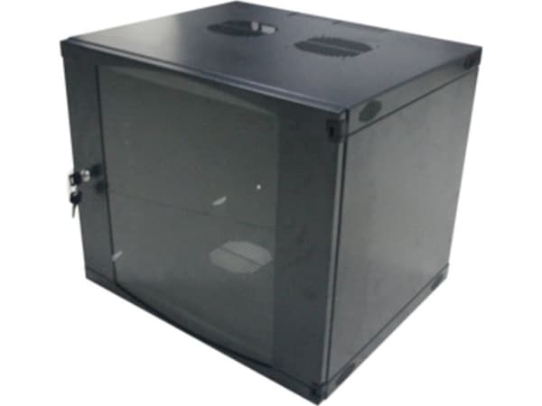 LogiLink - Skap - veggmonterbar - mørk grå, RAL 7021 - 12U - 19"