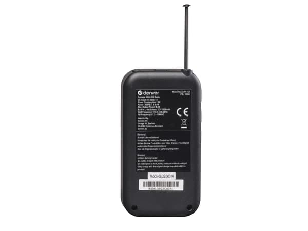 DENVER DAH-126 - Bærbar DAB-radio - 1 watt