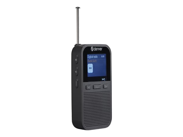 Denver DAH-126, Henkilökohtainen, Analoginen & digitaalinen, DAB+, FM, 87,5 - 108 MHz, 174.9 - 239.2 MHz, Automaattinen skannaus, Automaattinen virit