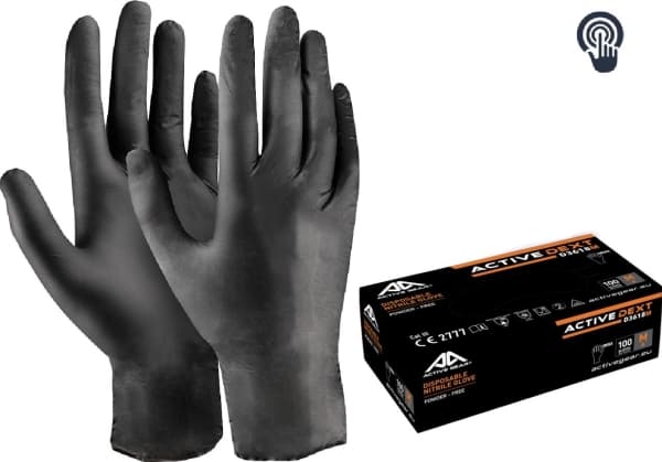 Xqisit Active Gear nitrile gloves XL, 100 pcs.