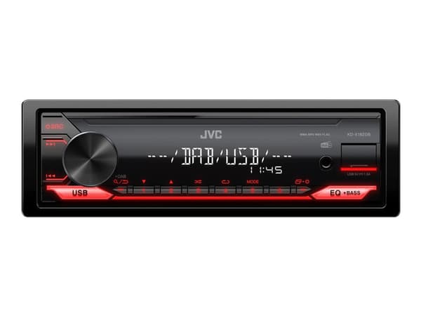 JVC KD-X182DB - Bil - digital mottagare - in-streck - Enkel-DIN - 50 W x 4