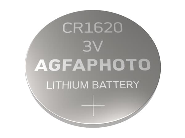 AgfaPhoto 150-803234, Engangsbatteri, CR1620, Lithium, 3 V, 5 stykker, Sølv