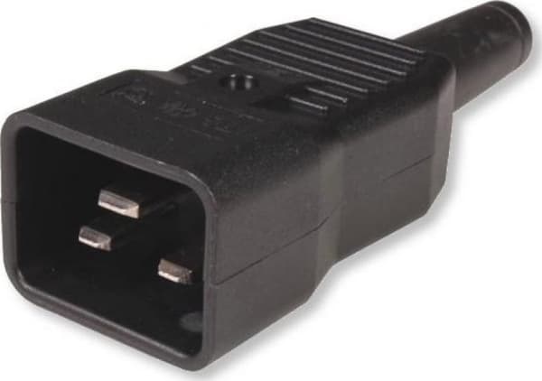 Techly I-CASE STRIP-18C20, Grunnleggende, 1U, Enkelfaset, Horisontal, Aluminium, Sort, Rød
