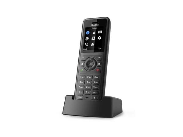 Yealink W57R - Trådlös förlängningshandenhet med nummerpresentation - DECT - 3-riktad samtalsförmåg - svart