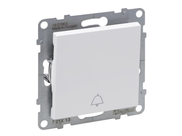 Legrand Push-Button With Bell Symbol White