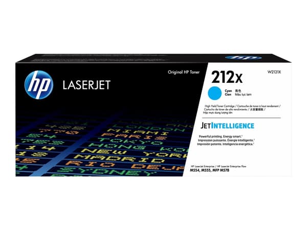 HP 212X alkuperäinen riittoisa syaani LaserJet -värikasetti, 10000 sivua, Syaani, 1 kpl