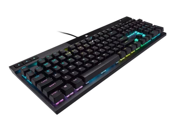 CORSAIR Gaming K70 PRO RGB - Tangentbord - backlit - USB - QWERTY - tangentbrytare: CORSAIR OPX RGB - svart