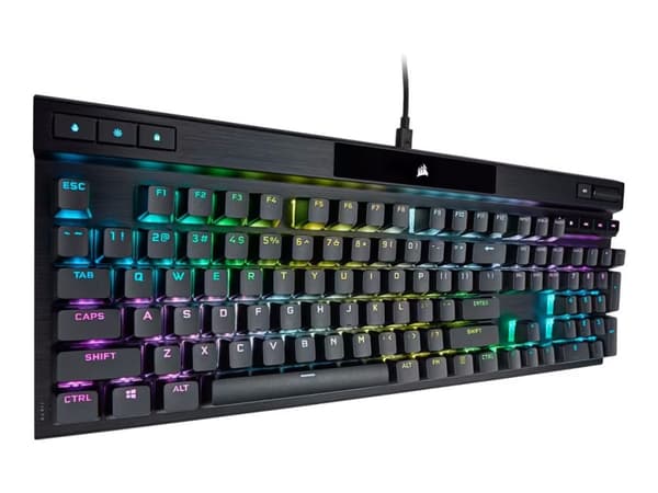 CORSAIR Gaming K70 PRO RGB - Tangentbord - backlit - USB - QWERTY - tangentbrytare: CORSAIR OPX RGB - svart