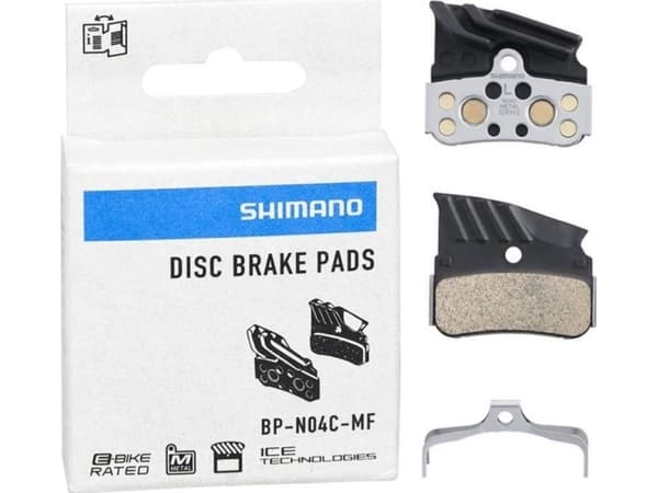 Shimano IBPN04CMFA, Bremsekloss, Sort, Rustfritt stål