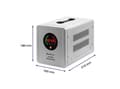 Miniatyrbilde 5 av 5: Qoltec Pure Sine Wave - UPS - uninterruptible - AC 230 V - 560 watt - 800 VA - utgangskontakter: 2 - grå