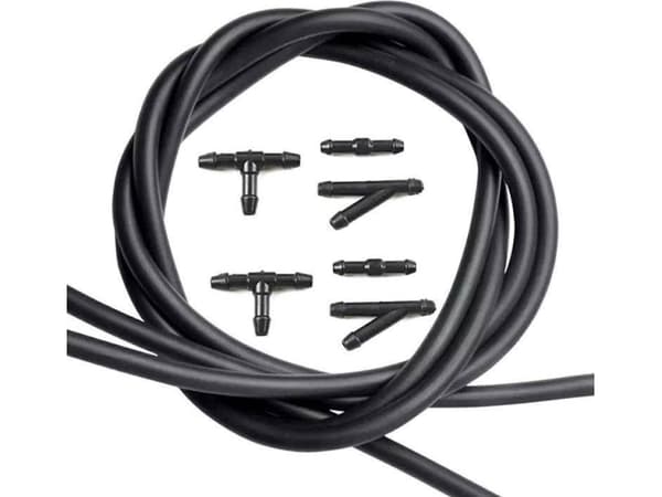 Aptel Washer-kabel + kontakter 2m svart AG758