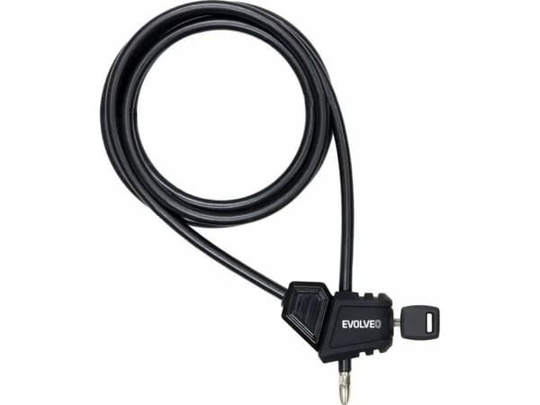 Evolveo EVOLVEO StrongVision LOCK sikkerhetskabel, laminert lås 8mm x 2m