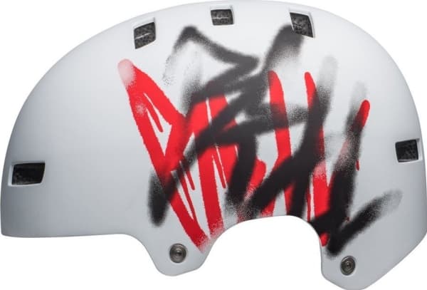Bell bmx helmet BELL LOCAL matte white scribble size. M (55-59cm)