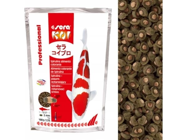 Koi Professional Spirulina Color Food 1 000 g - professionell mat
