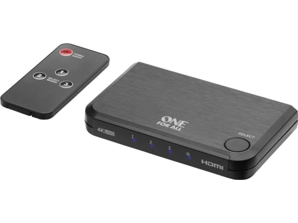 One For All SV 1632, HDMI, Sort, 60 Hz, 1920 x 1080 (HD 1080), 3840 x 2160, 3840 x 2160 piksler, 4K Ultra HD