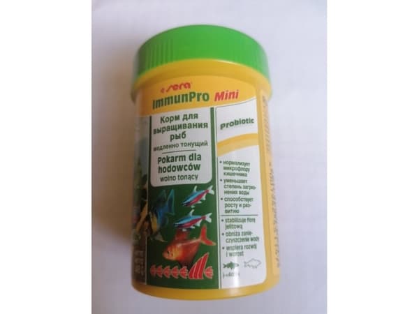 Sera ImmunPro Mini Nature 100 ml - fritt levande foder för fiskar under 4 cm