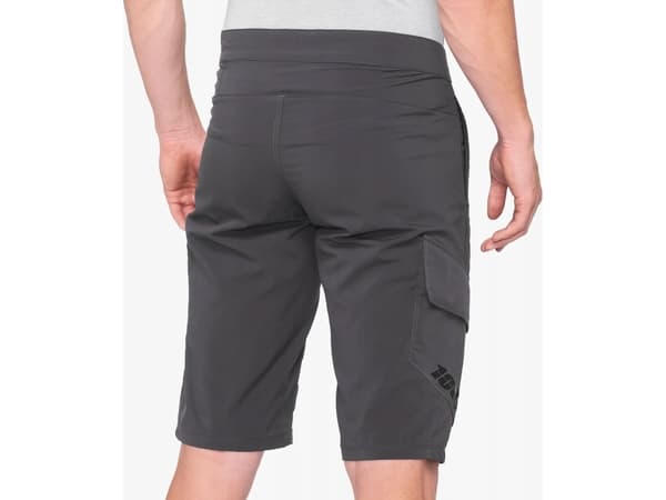 100% Szorty męskie 100% RIDECAMP Shorts Charcoal roz.34 (48 EUR)