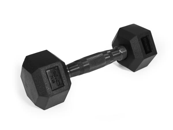 Gummibelagt hex-håndvægt 1 x 2,5 kg