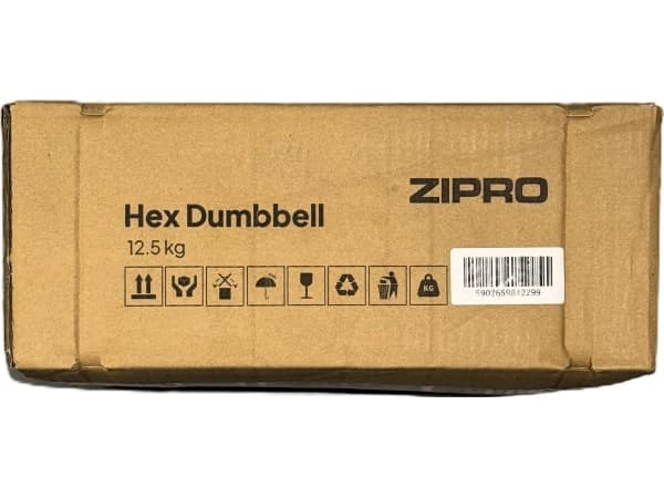 Zipro gummihantel HEX 1 x 12,5 kg