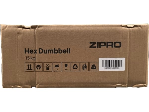 Zipro gummihantel HEX 1 x 15 kg