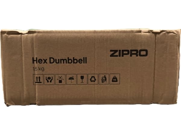 Zipro gummihantel HEX 1 x 15 kg