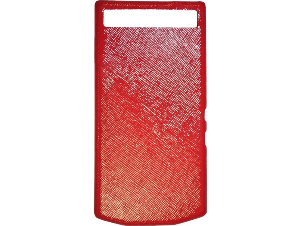 Blackberry Etui Porsche Design Leather Battery Door Cover P9982 safiano red
