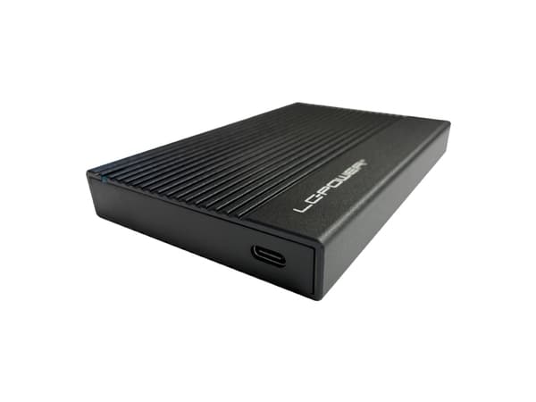 LC Power LC-25U3-C - Förvaringslåda - 2.5" - SATA 6Gb/s - USB 3.2 (Gen 2x1) - svart