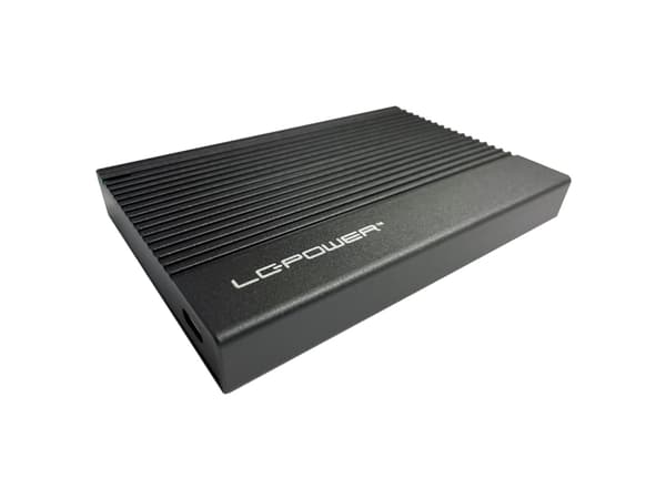 LC Power LC-25U3-C - Förvaringslåda - 2.5" - SATA 6Gb/s - USB 3.2 (Gen 2x1) - svart
