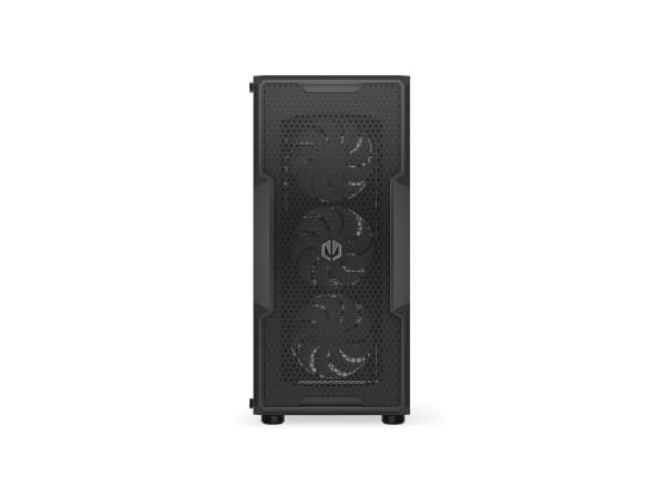 Endorfy Regnum 400 ARGB - PC-hölje - ATX - genomskinlig sidopanel (härdat glas) - ingen strömförsörjning (ATX) - svart - USB/ljud