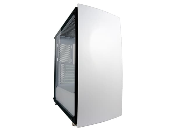 LC-Power Gaming 713W, Midi Tower, PC, Valkoinen, ATX, mikro ATX, Mini-ITX, Metalli, Muovi, Karkaistu lasi, Pelaaminen