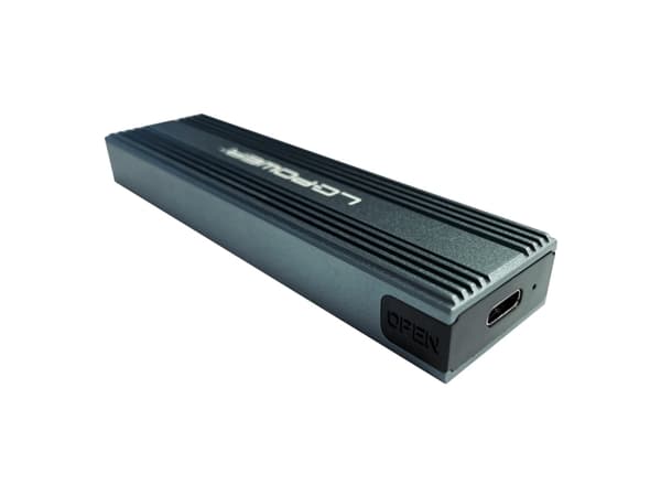 LC Power LC-M2-C-MULTI-3 - Drevkabinett - M.2 - M.2 Card (PCIe NVMe & SATA) - USB 3.2 (Gen 2x1) - antrasitt