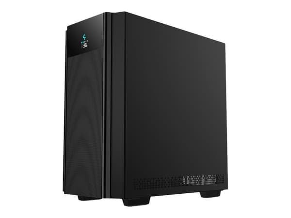DeepCool CH510 MESH DIGITAL - Mid tower - utökad ATX - genomskinlig sidopanel (härdat glas) - ingen strömförsörjning (ATX / PS/2) - svart - USB/ljud