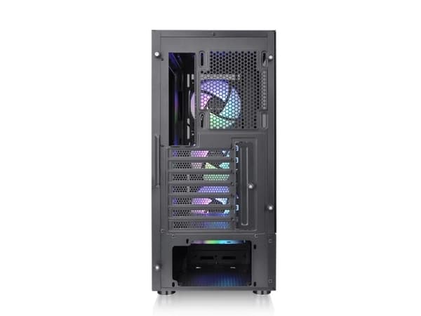 Thermaltake S Series S200 TG ARGB - Mid tower - ATX - genomskinlig sidopanel (härdat glas) - ingen strömförsörjning (PS/2) - svart - USB/ljud
