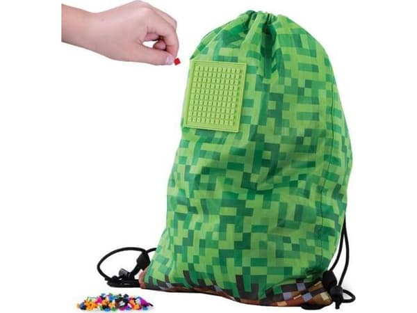 PIXIE Back School Bag, PIXIE CREW, Grønn rutete